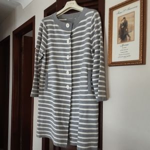 NEW Liz Claiborne Cotton Sweater Coat Size XL